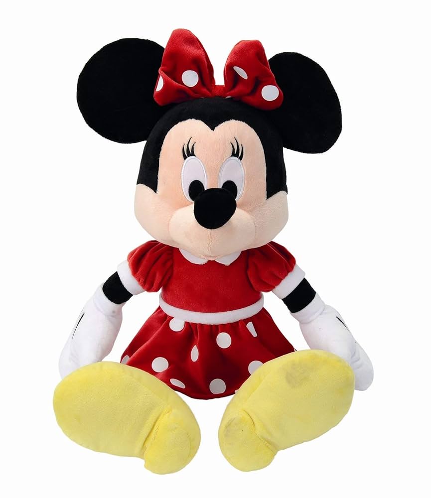 Simba 6315878983 50 cm Disney Minnie Red Dress Plush Figure